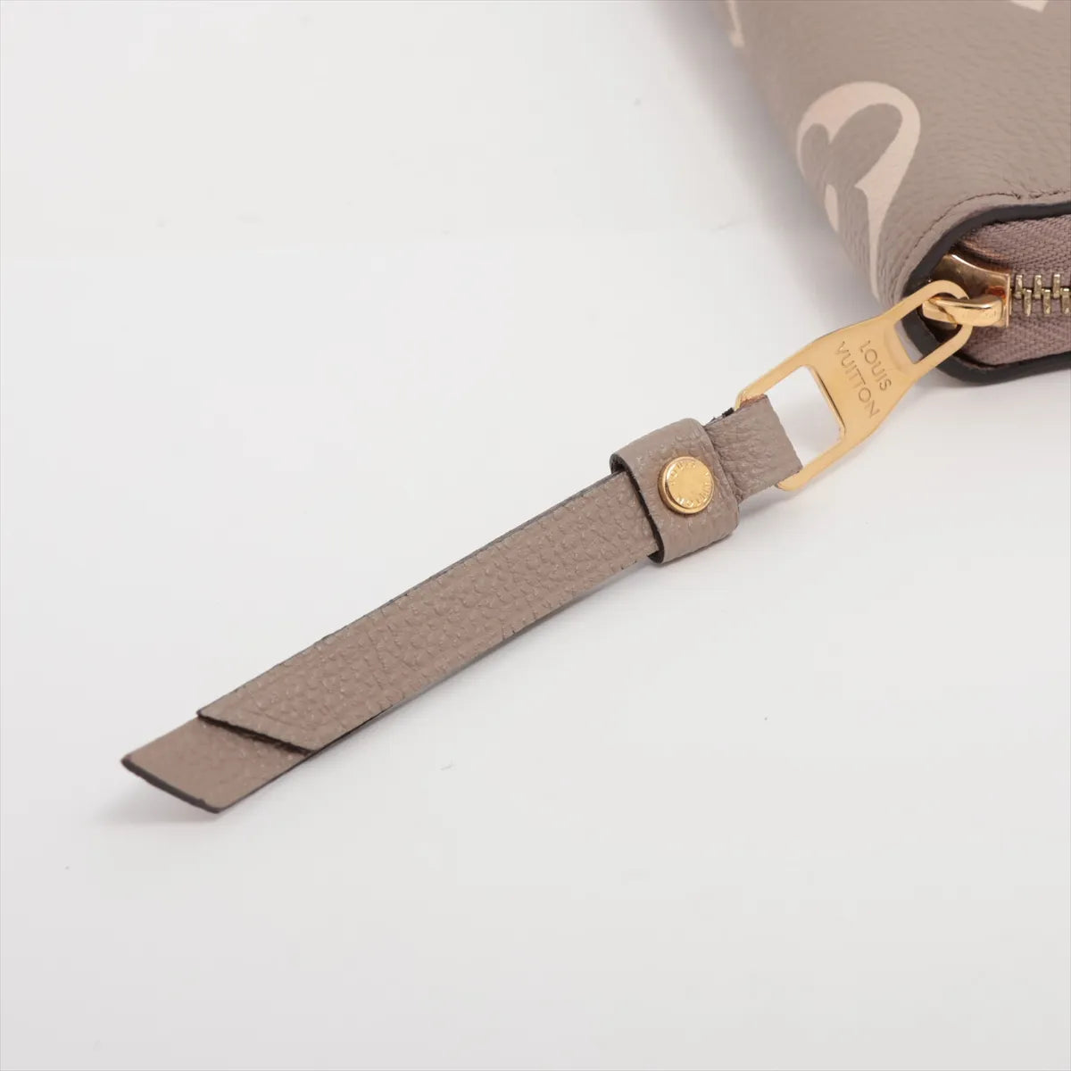 Louis Vuitton Bicolor Monogram Empreinte Zippy Wallet Tourterelle x Creme