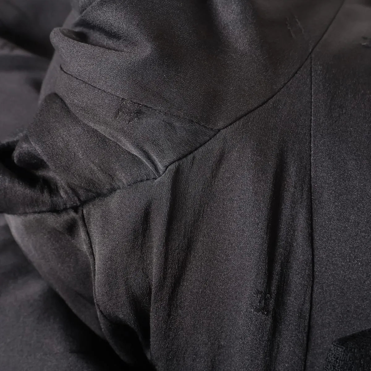 Chanel CC Logo Wool Jacket Coat Black