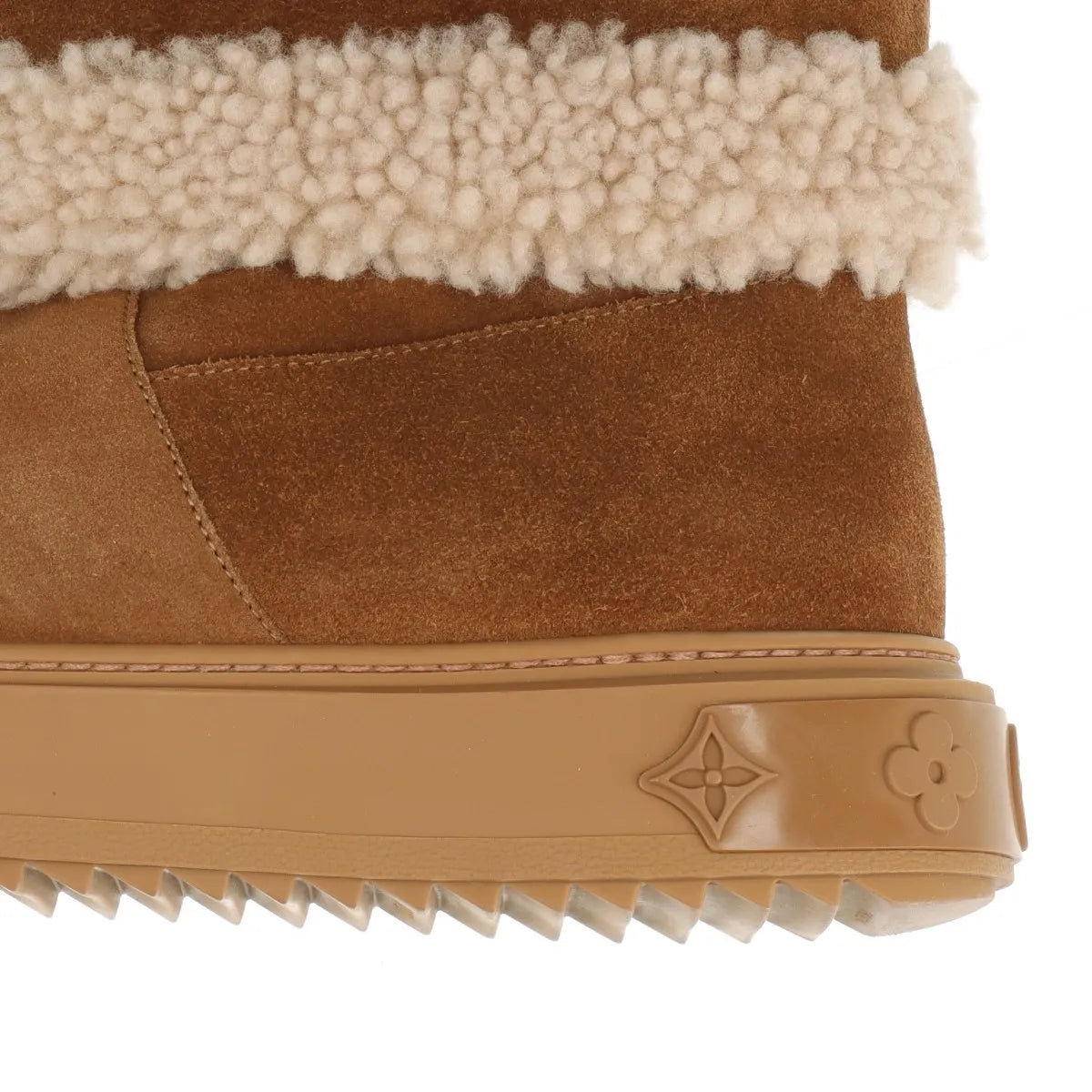 Louis Vuitton Snowdrop Suede Ankle Boot Brown