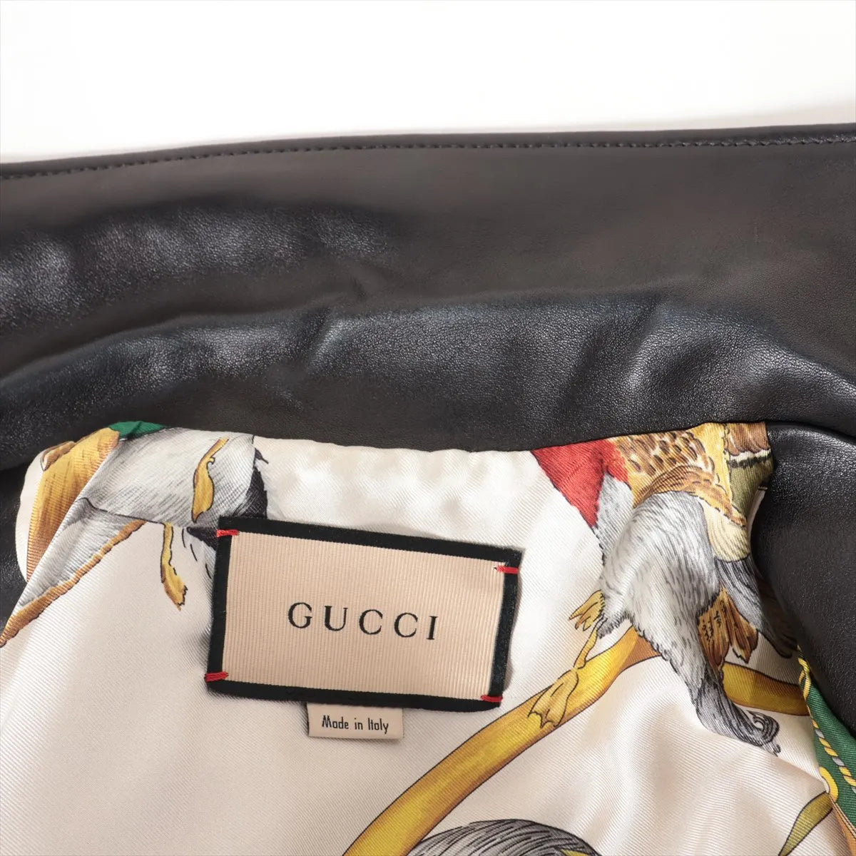 Gucci Lambskin Leather Jacket Black