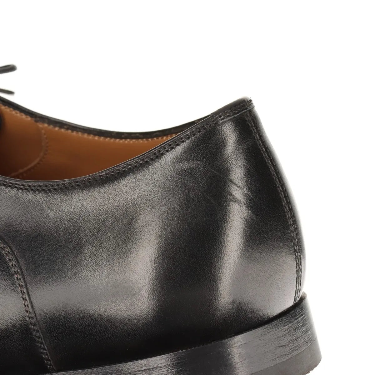 Christian Louboutin Leather Straight Tip Shoes Men's Black