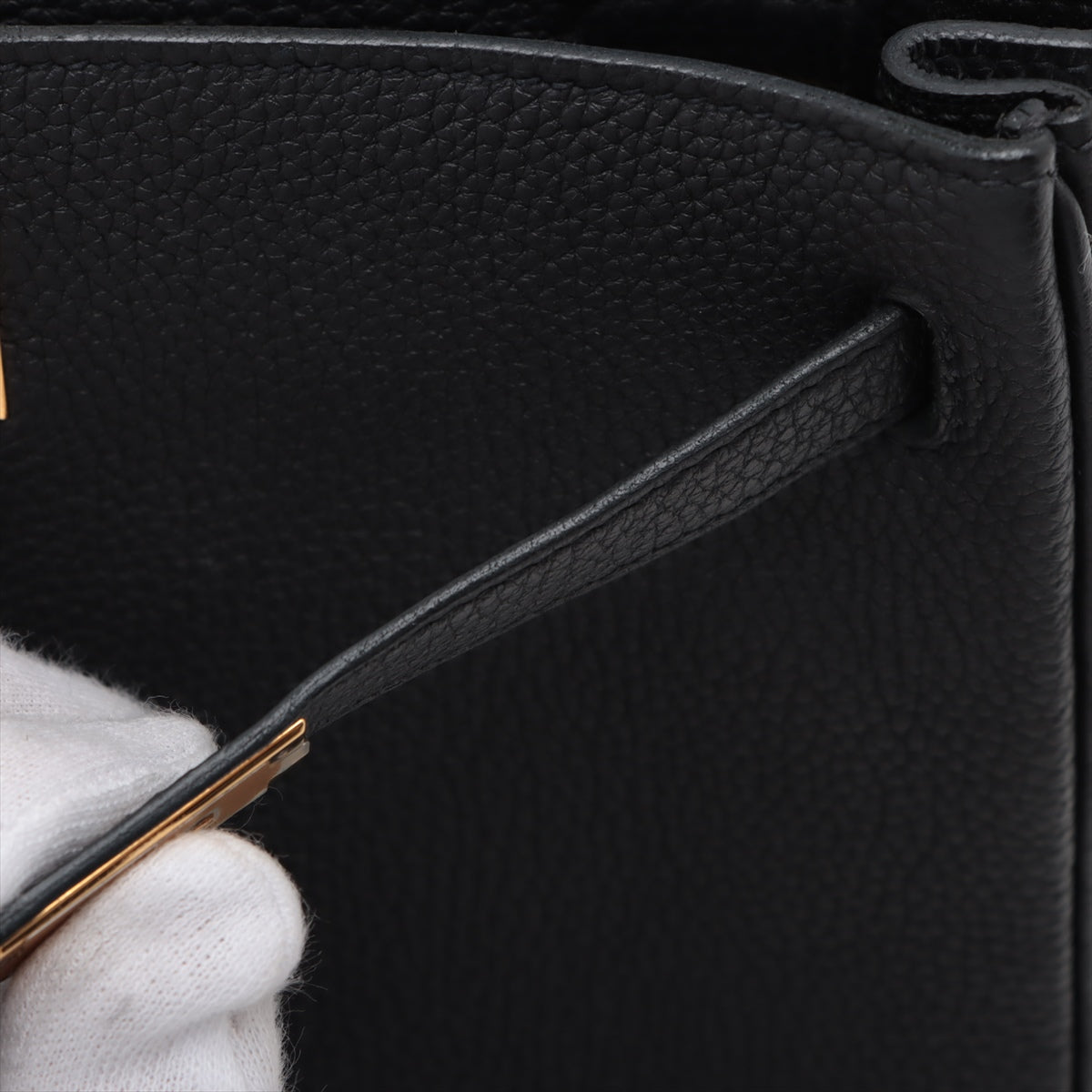 Hermes Kelly 25 Taurillon Clemence Shoulder Bag Black * PREORDER *