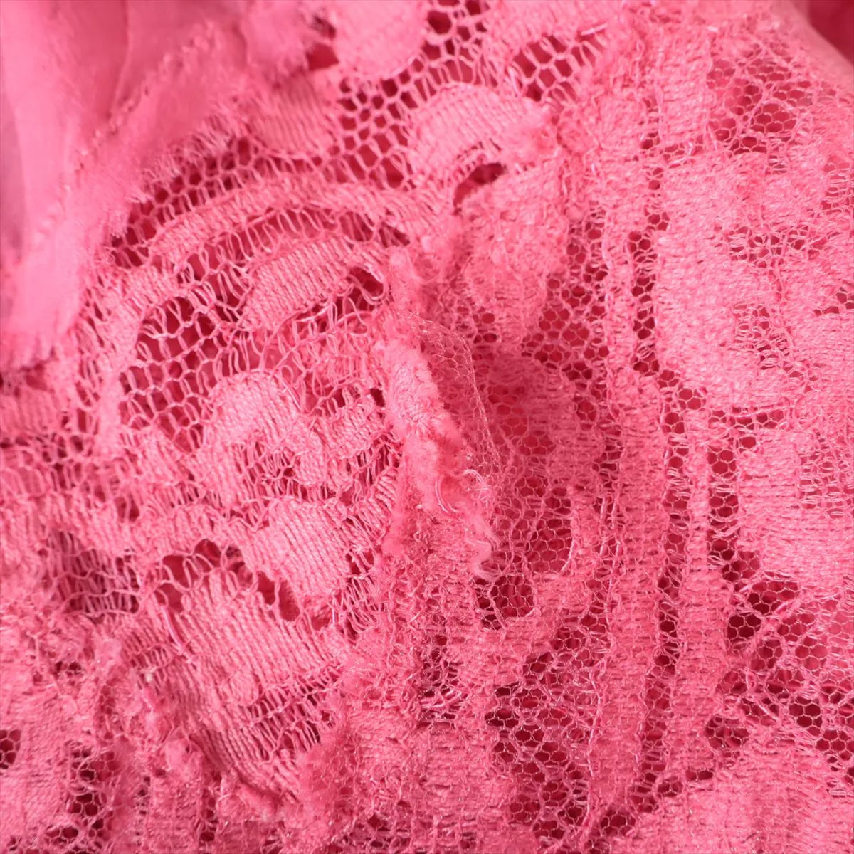 Valentino Garavani Lace See-through Longsleeve Blouse Pink