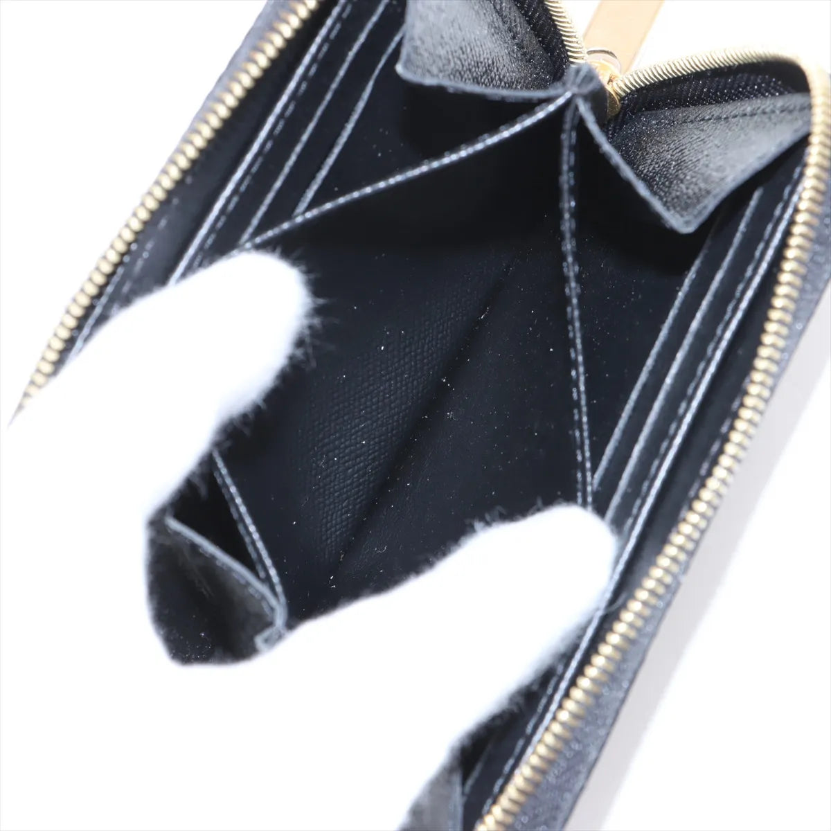 Louis Vuitton Epi Love Lock Zippy Coin Purse Black