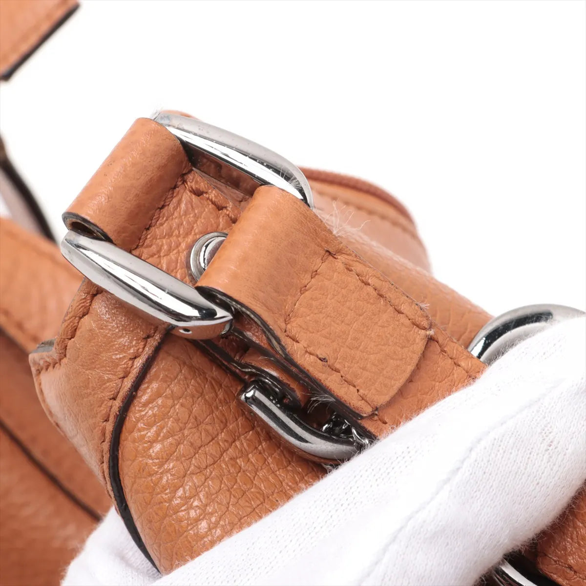 Gucci Leather Hobo Shoulder Bag Brown