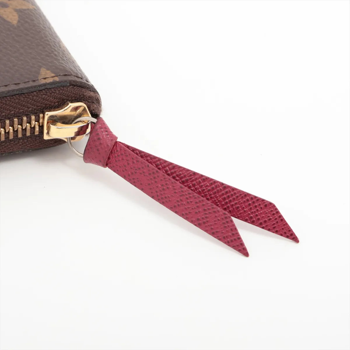 Louis Vuitton Monogram Clémence Zippy Long Wallet Fuchsia