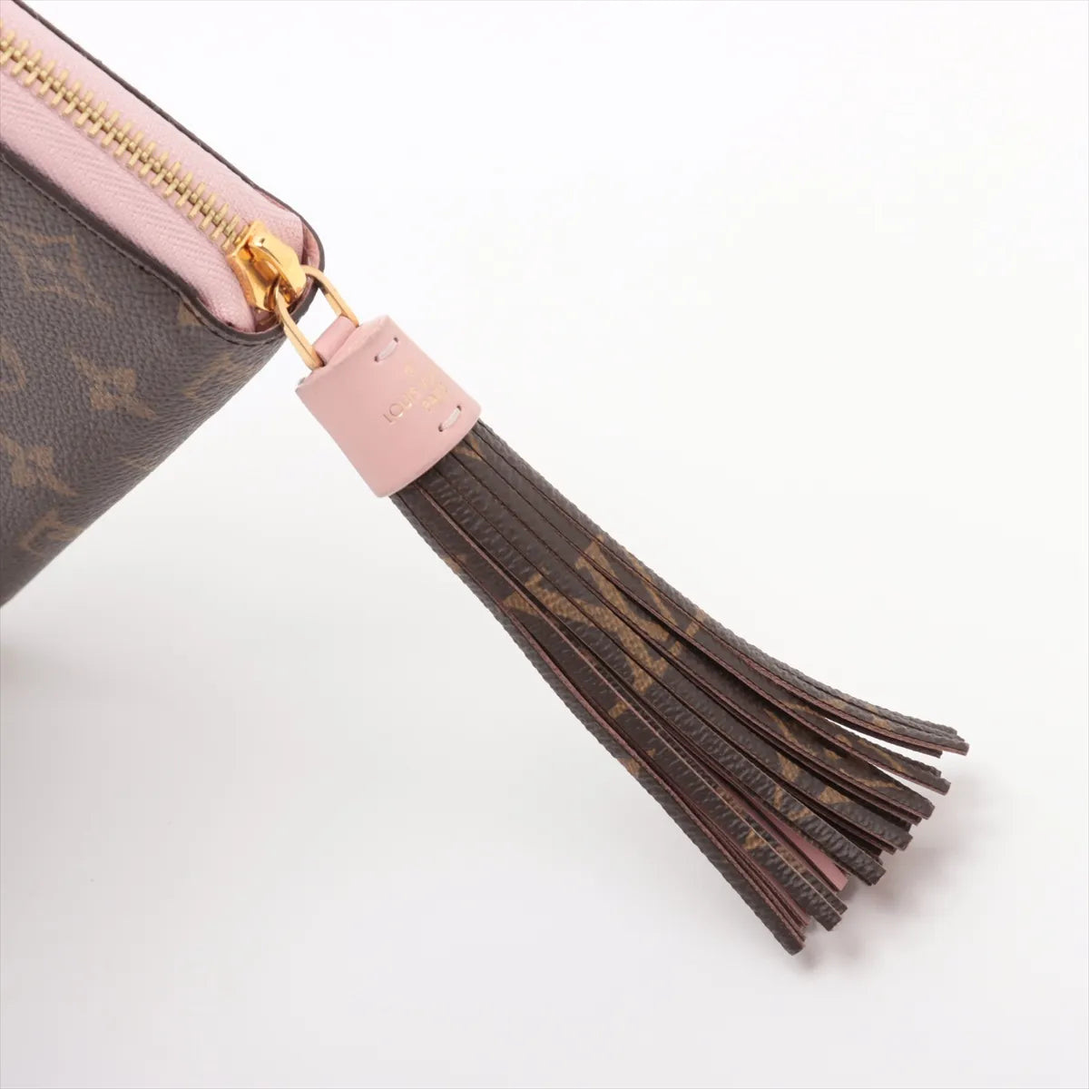 Louis Vuitton Monogram Tassel Zippy Wallet Rose Ballerine