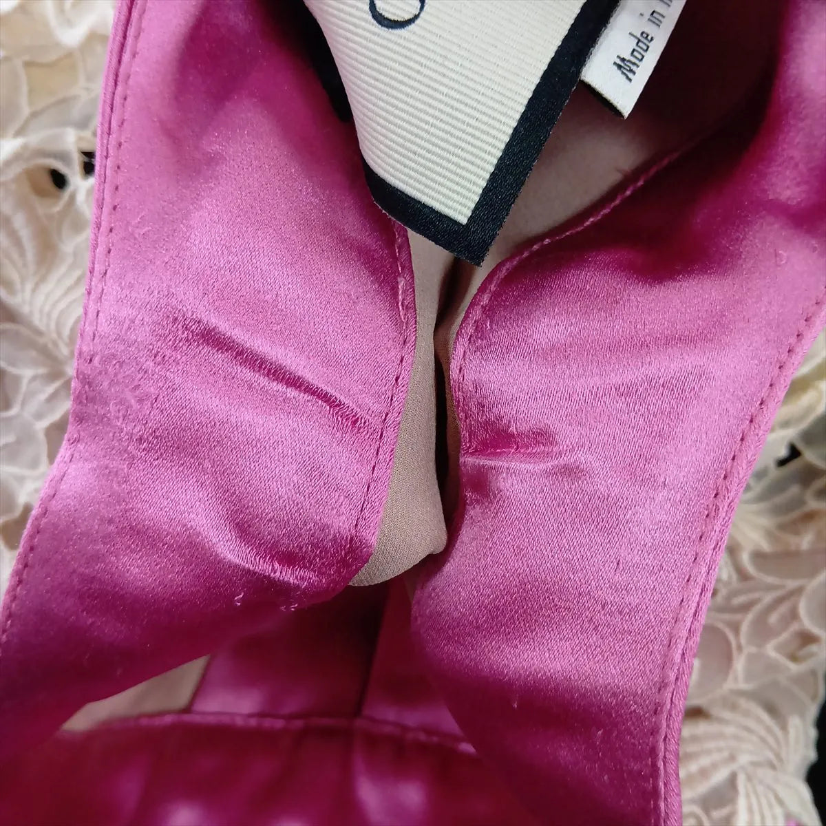 Gucci Ribbon Rayon x Polyurethane Dress Multicolor