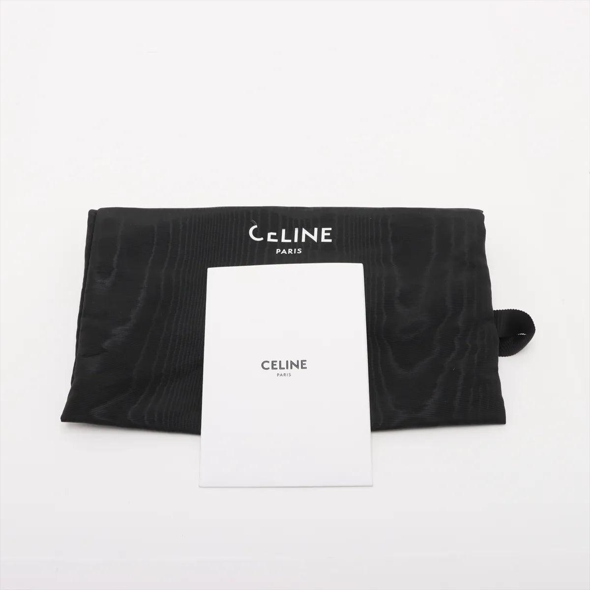 Celine Folco Triomphe Leather Shoulder Bag Brown