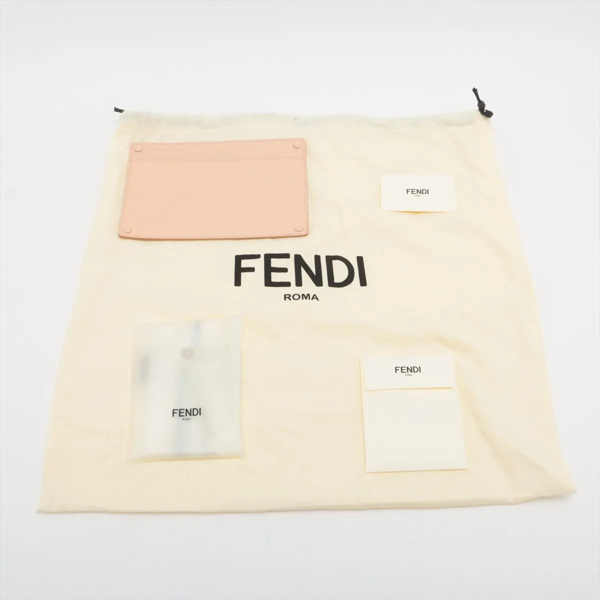 Fendi Mini Peekaboo ISeeU Leather Two-Way Handbag Pink