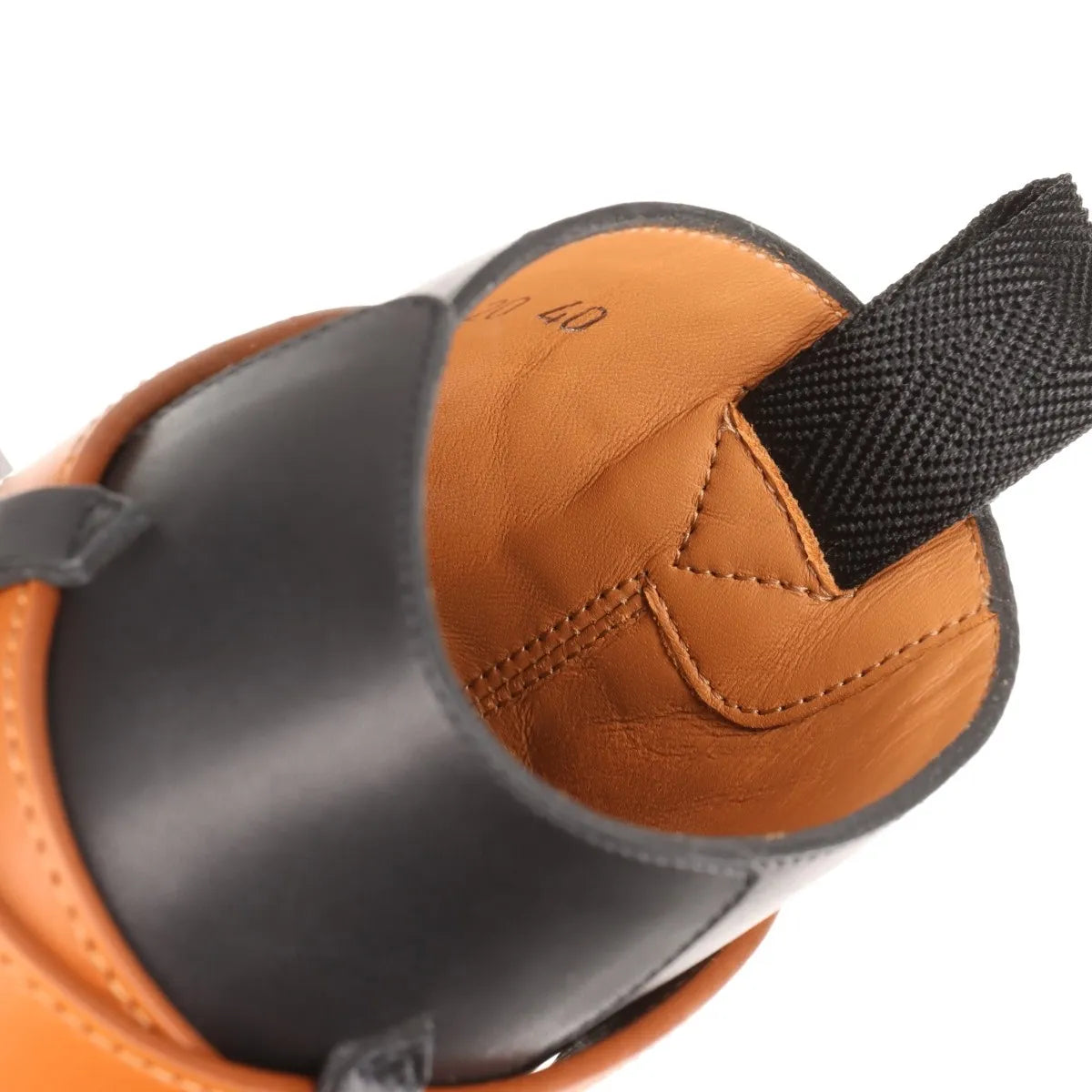 Dior Leather Buckle Belt Short Boots Unisex Black