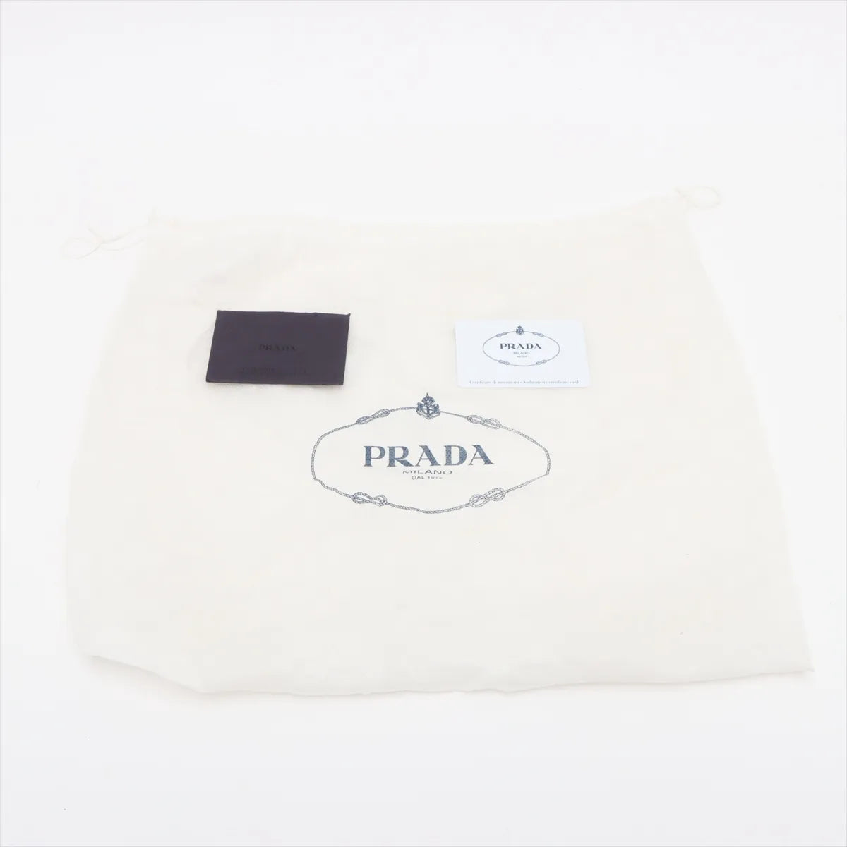 Prada Saffiano Soft Leather Two-Way Handbag Greige