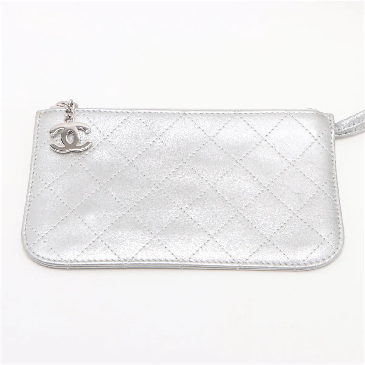 Chanel CC Logo Choupette Cat Emoticon Tote Bag Gray