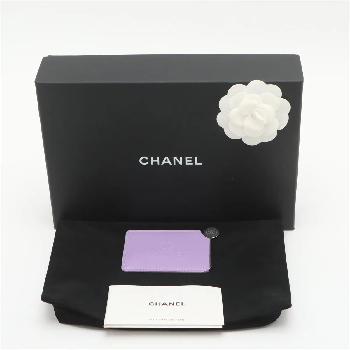 Chanel CC Logo Matelasse Caviar Skin Chain Shoulder Bag Black