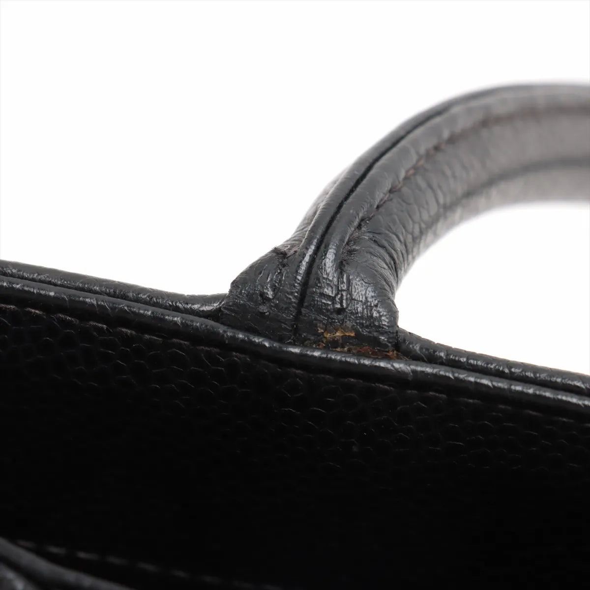 Chanel CC Logo Re-release Caviar Skin Tote Bag Black
