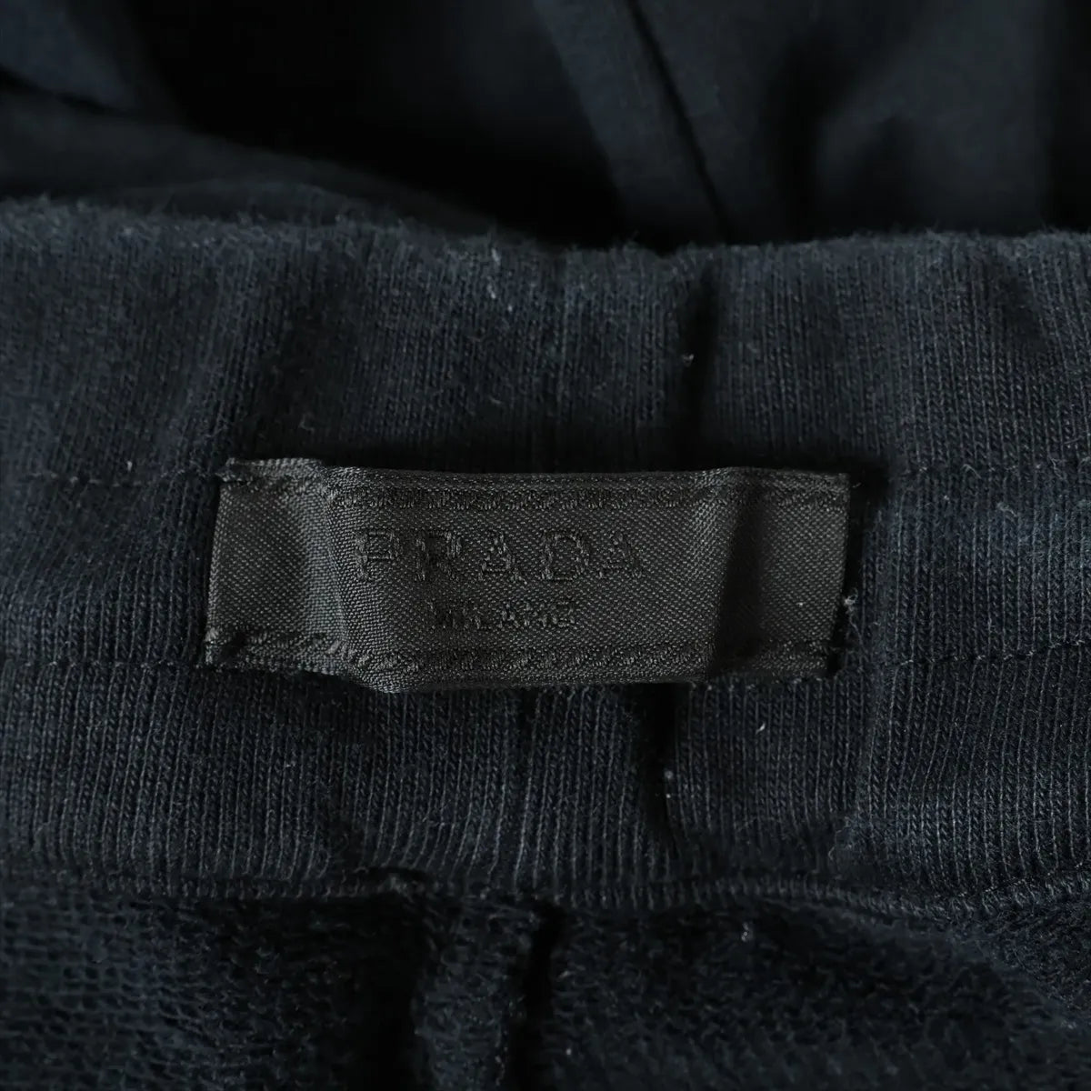 Prada Cotton Hoodie Jacket and Pants Black