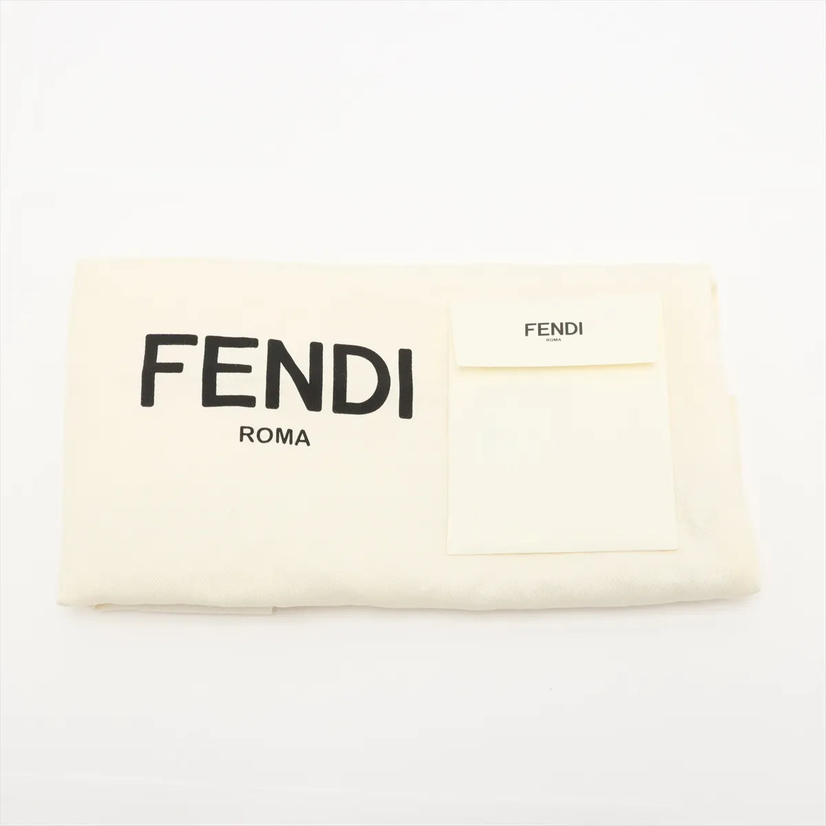 Fendi Selleria Mini Peekaboo Leather Two-Way Handbag Brown