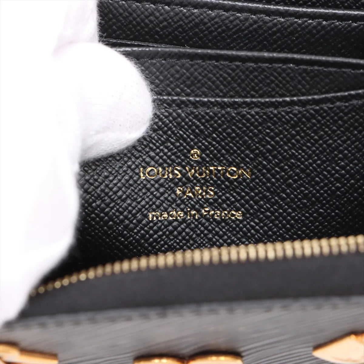 Louis Vuitton Epi Love Lock Zippy Coin Purse Black