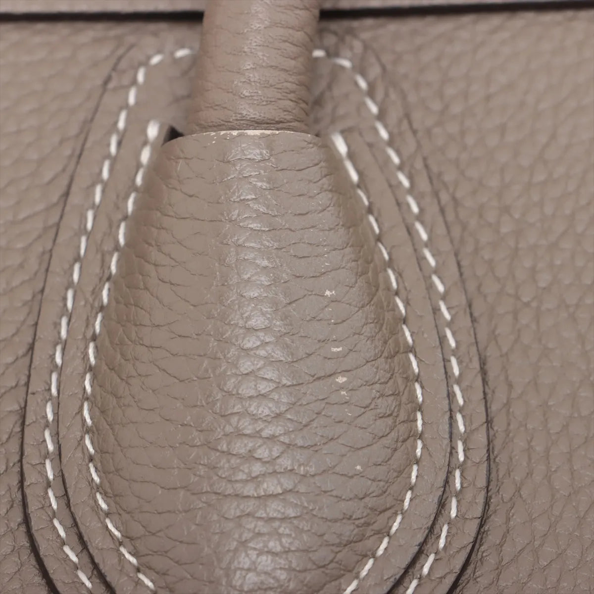 Preloved Celine Luggage Micro Leather Shopper Handbag Greige