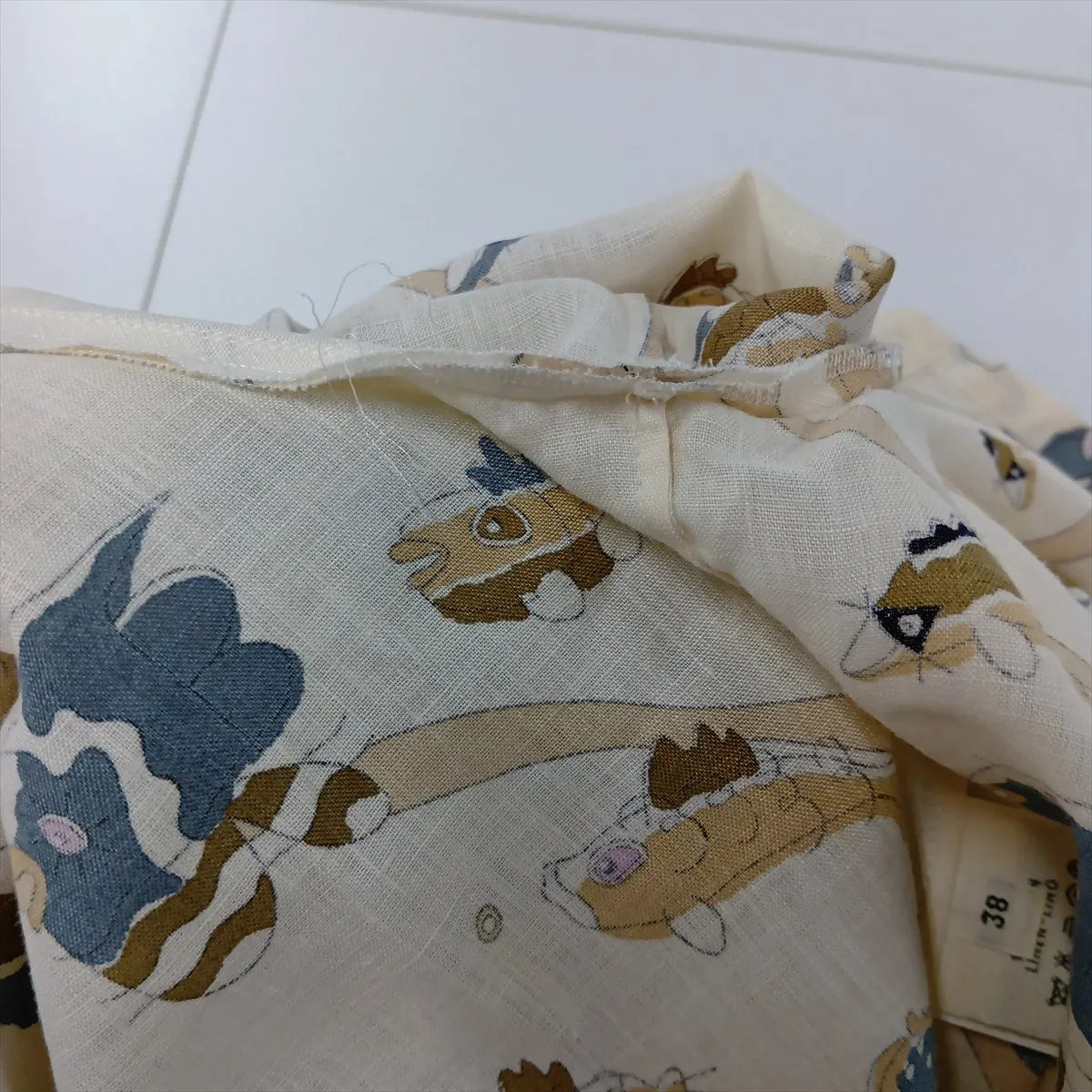 Hermes Margiela Linen Shirt Ivory