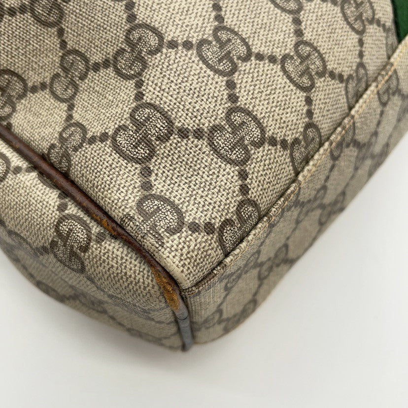 Gucci GG Supreme Leather Brown Two-Way Bag