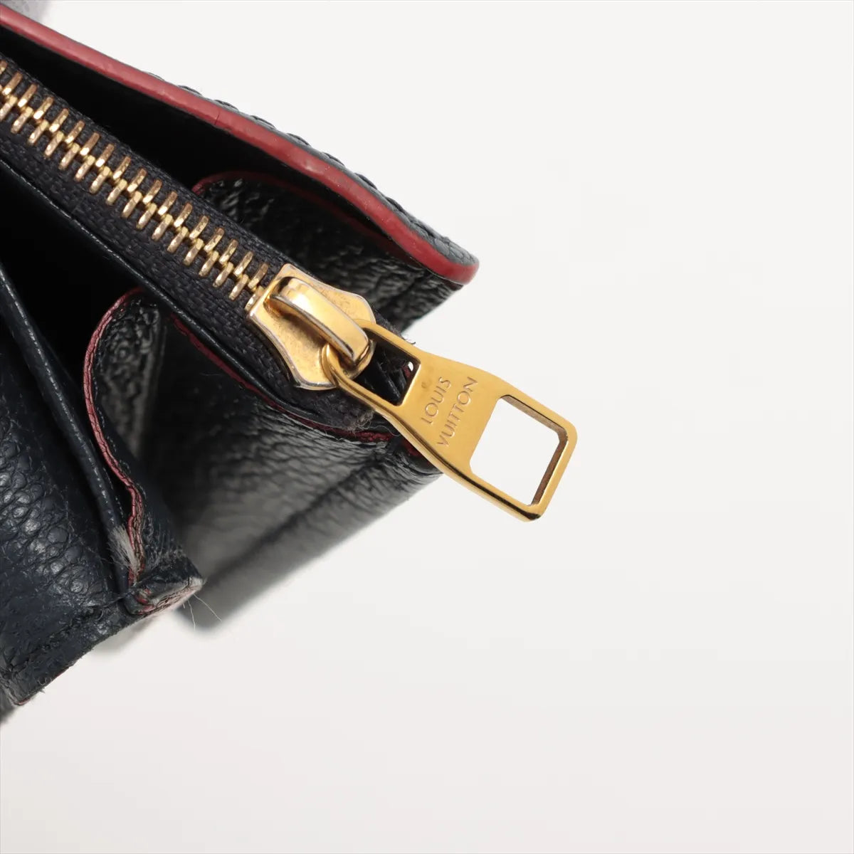 Louis Vuitton Monogram Empreinte Sarah Wallet Marine Rouge