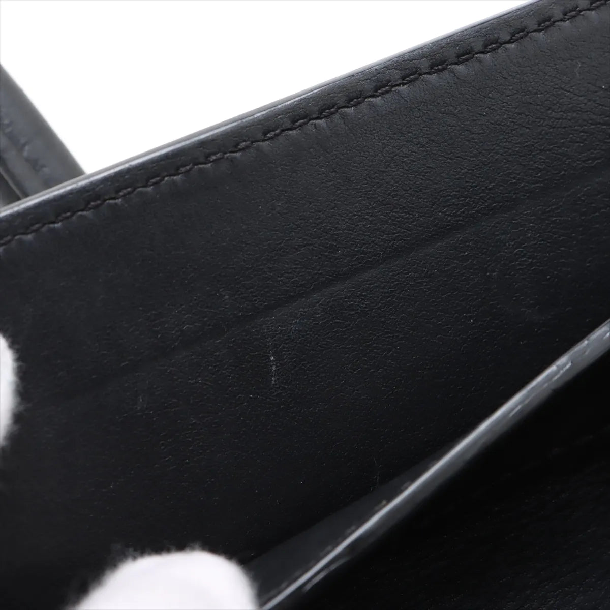 Celine Luggage Mini Shopper Leather Handbag Black