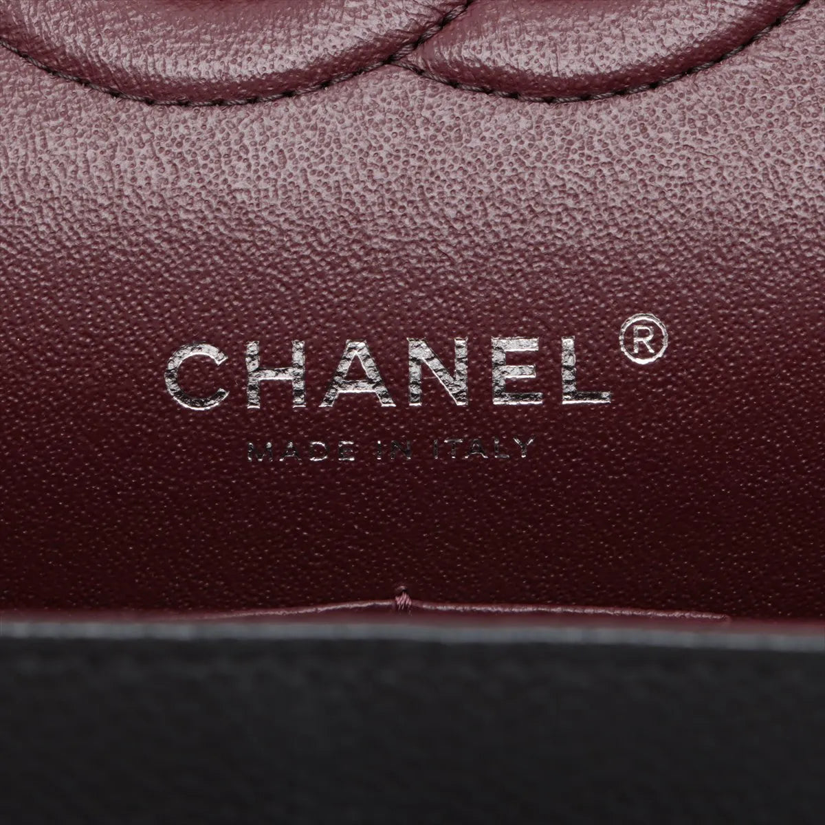 Chanel CC Logo Matelasse 25 Caviar Skin Double Flap Double Chain Bag Black