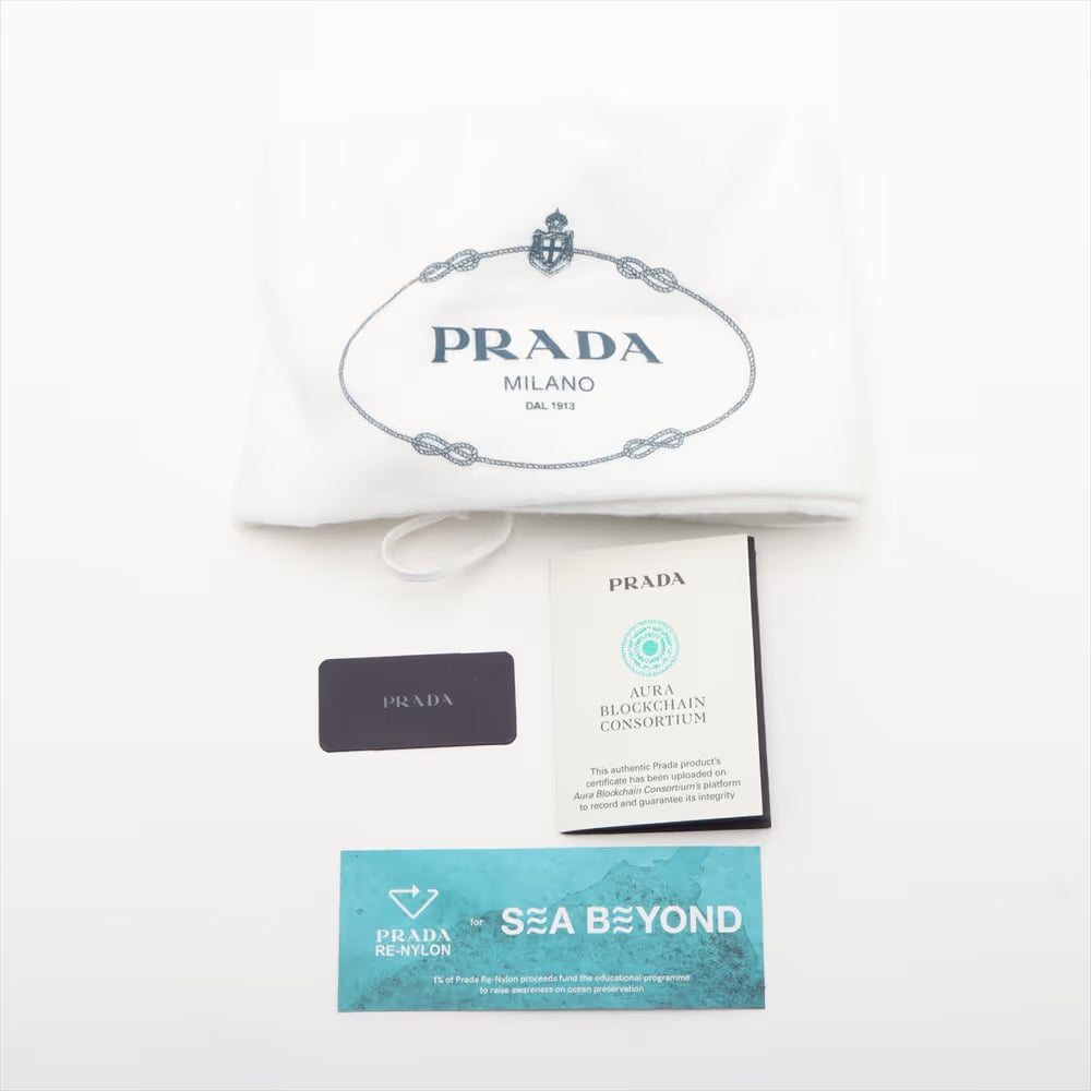 Prada Tessuto Explorer Medium Nylon Leather Two-Way Shoulder Bag Black