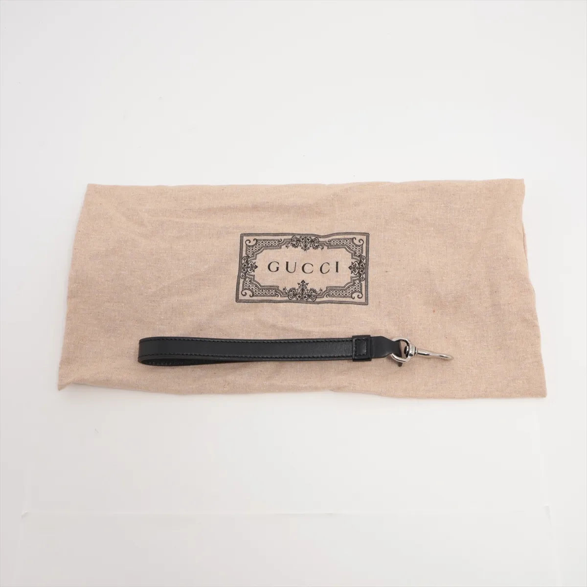 Gucci GG Embossed Leather Two-Way Shoulder Bag Black