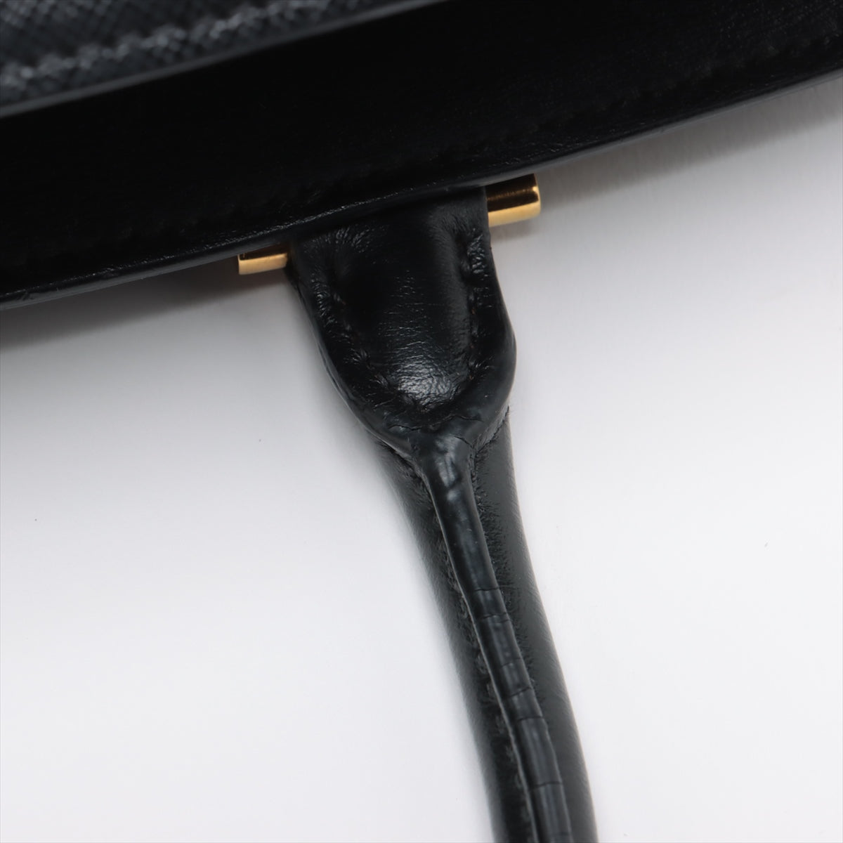 Prada Saffiano Leather Handbag Black