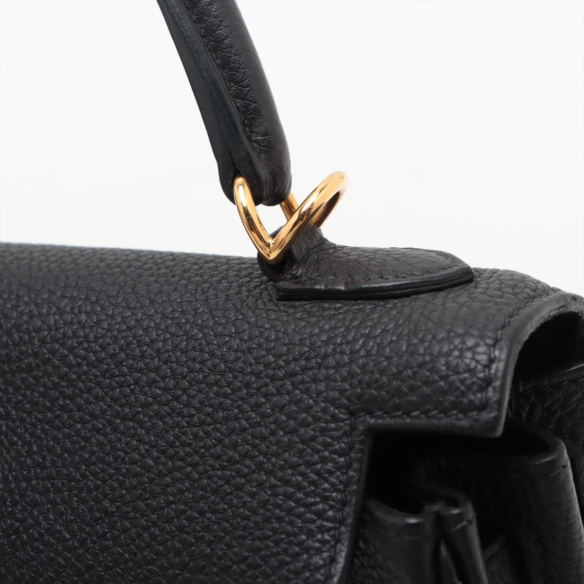 Hermes Kelly 25 Taurillon Clemence Shoulder Bag Black * PREORDER *