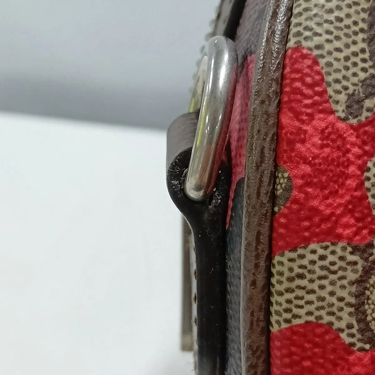 Gucci GG Camouflage Leather Two-Way Shoulder Bag Brown