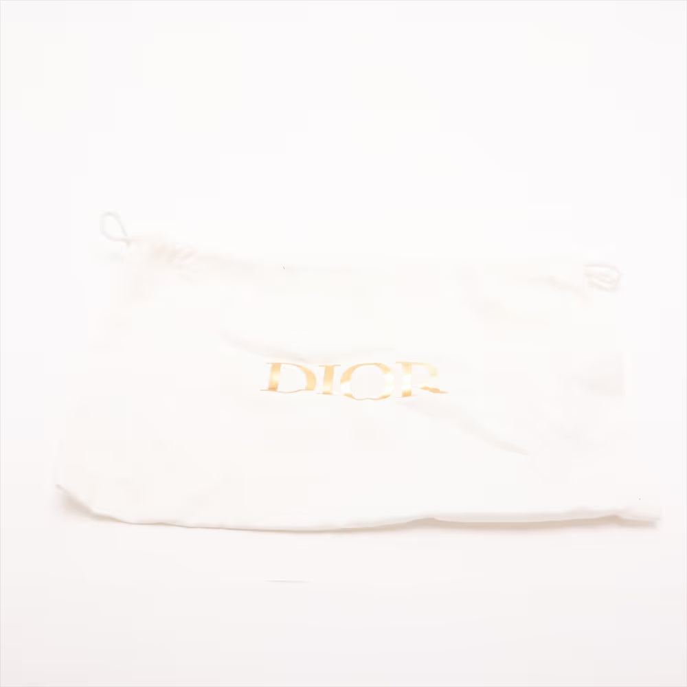 Christian Dior CD Logo Leather Two-Way Shoulder Bag Navy Blue