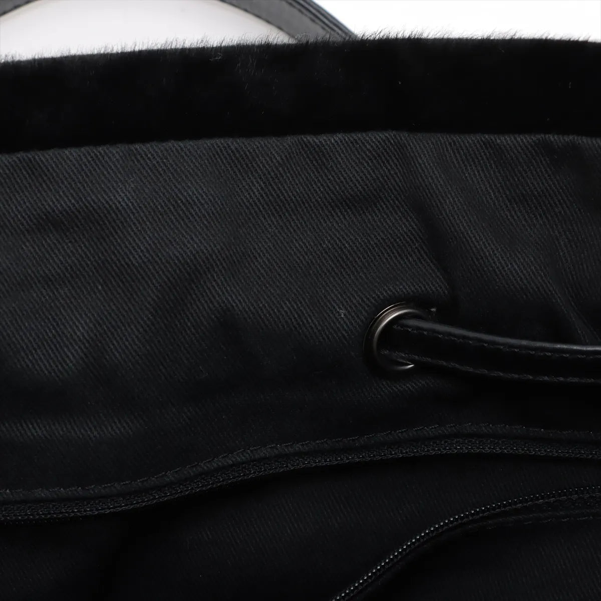 Chanel Matelasse Harako Vintage Calf Chain Tote Bag Black