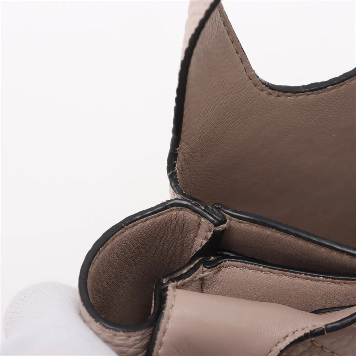 Prada Vitello Daino Soft Leather Tote Handbag Beige