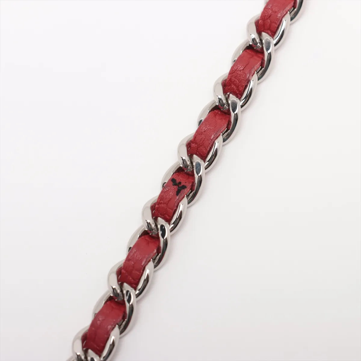 Chanel CC Logo Matelasse Caviar Skin Chain Wallet Red