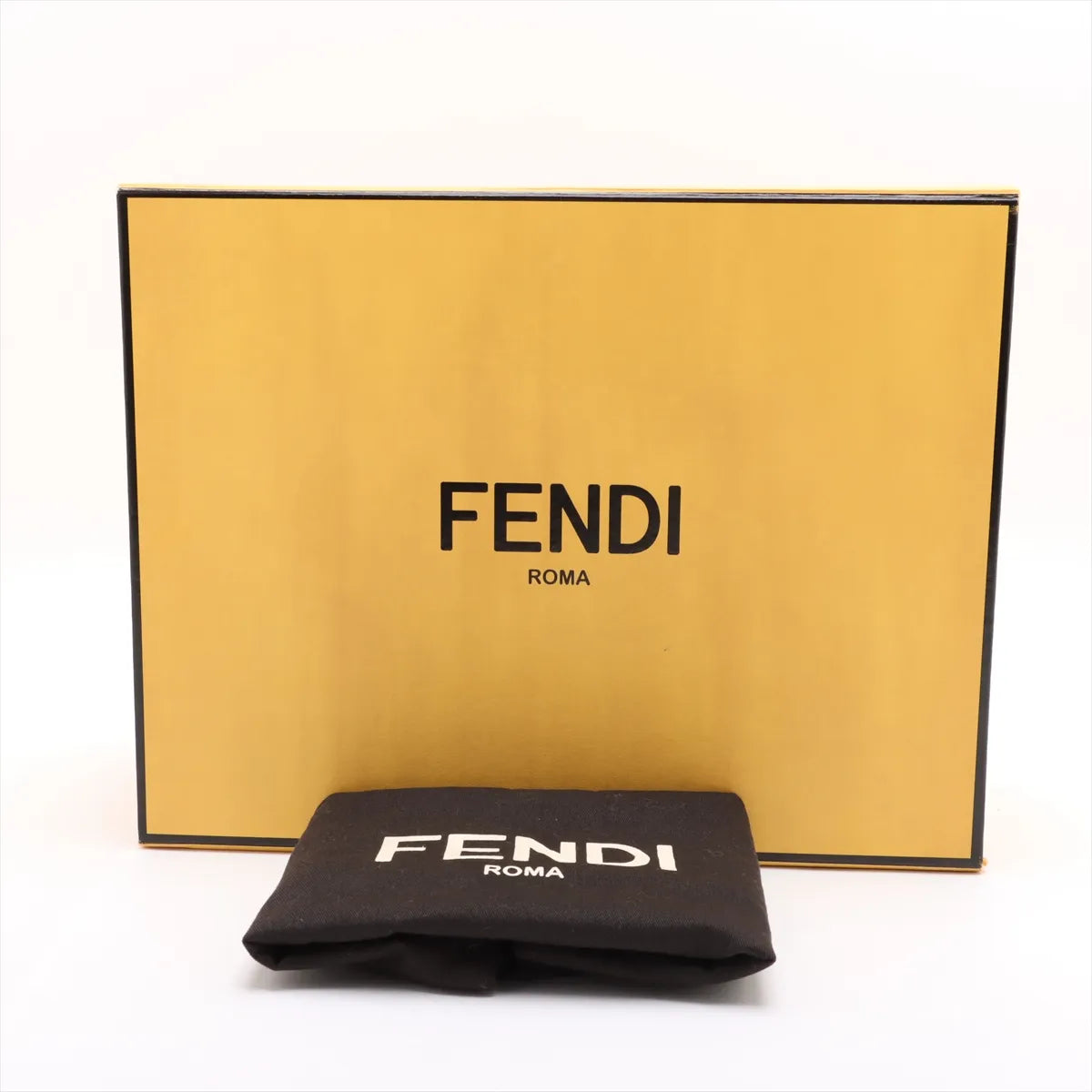 Fendi F Logo Leather Camera Shoulder Bag Black