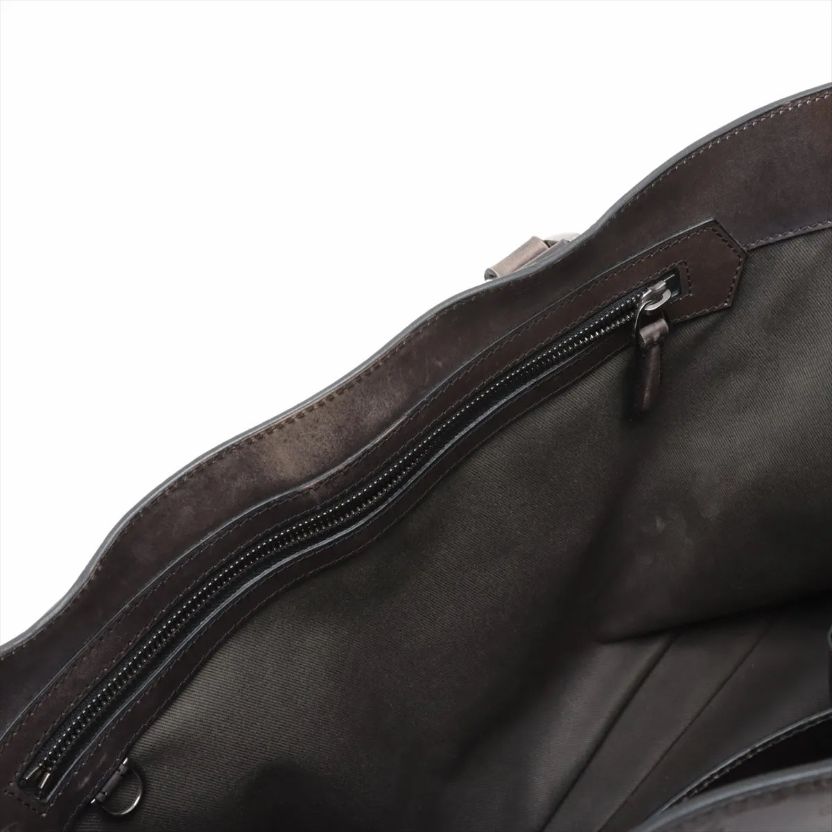 Authentic Berluti Calligraphy Toujour Leather Chain Tote Bag Black