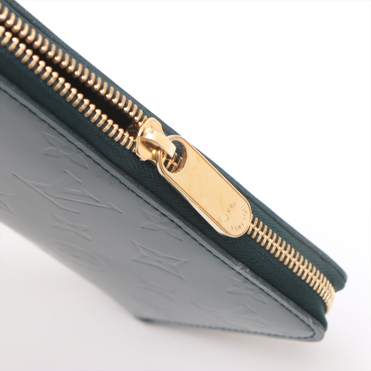 Best Second Hand Louis Vuitton Monogram Vernis Zippy Wallet Bleu Nuit