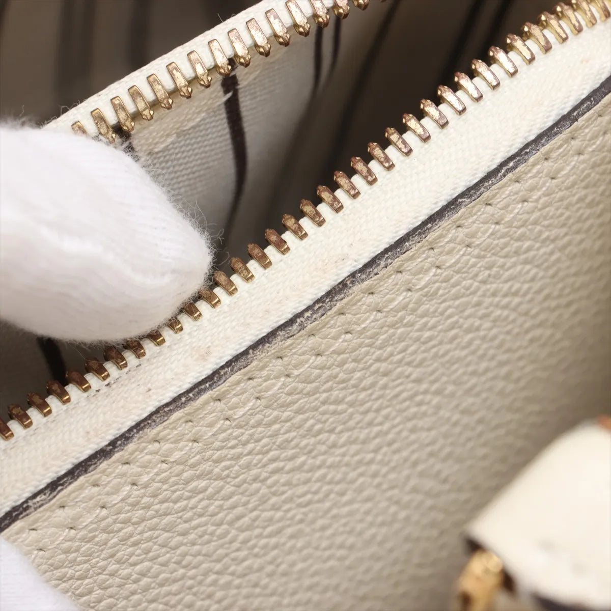 Louis Vuitton Monogram Empreinte Montaigne BB White