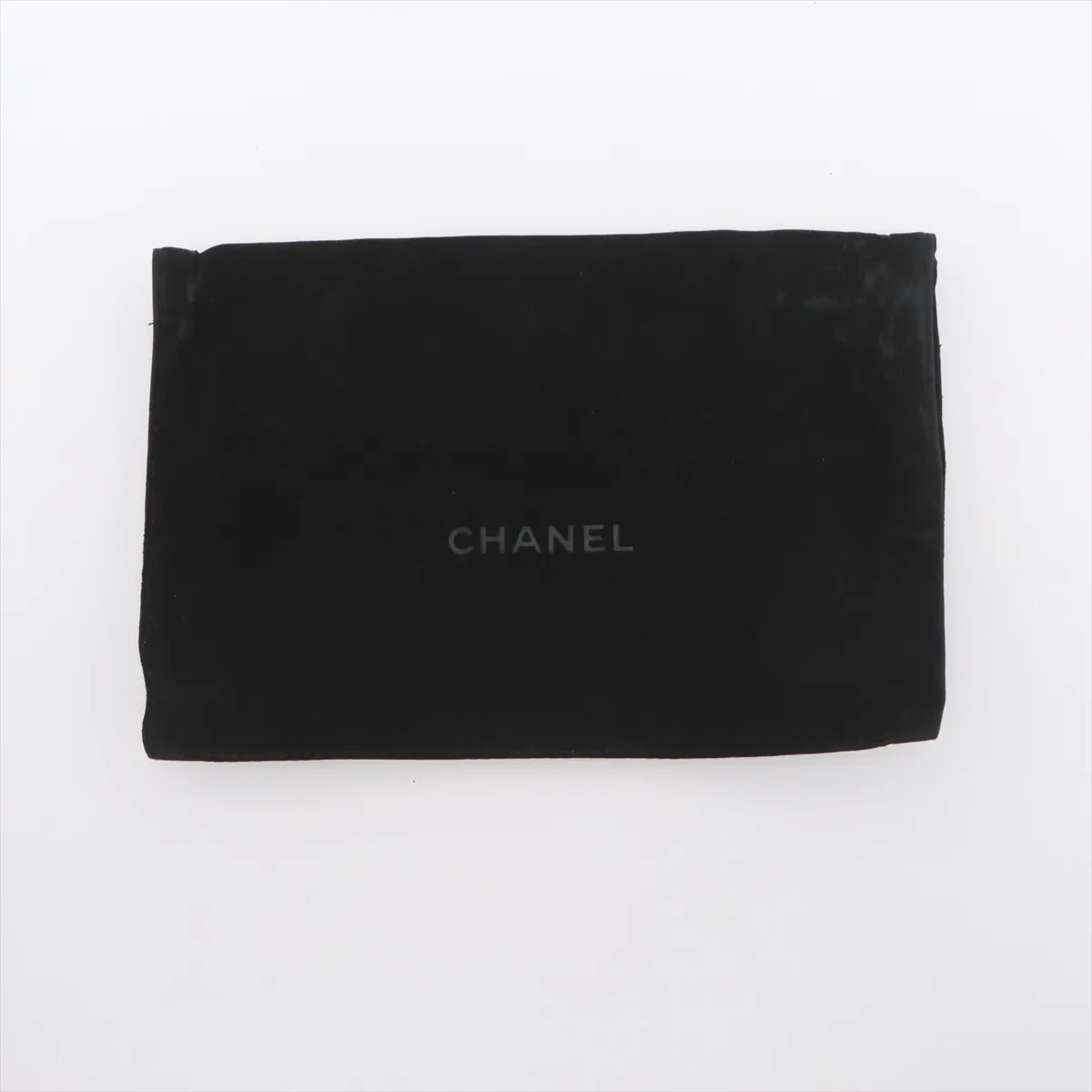 Chanel CC Logo Chevron Lambskin Chain Wallet Bag Gray