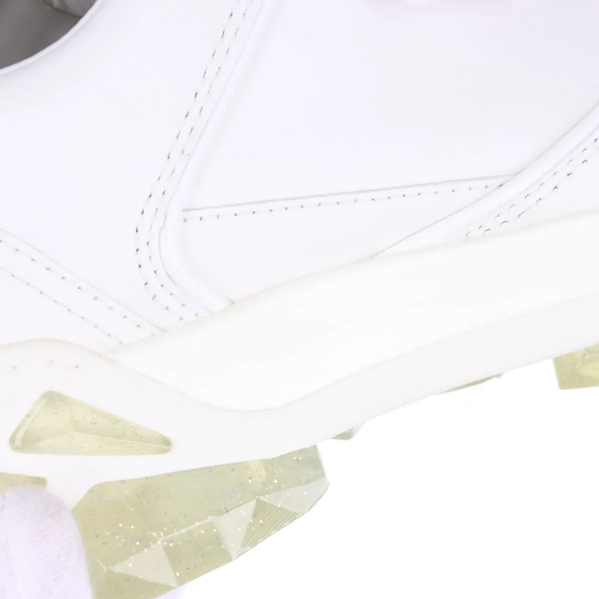 Jimmy Choo Diamond Leather Sneaker Unisex White