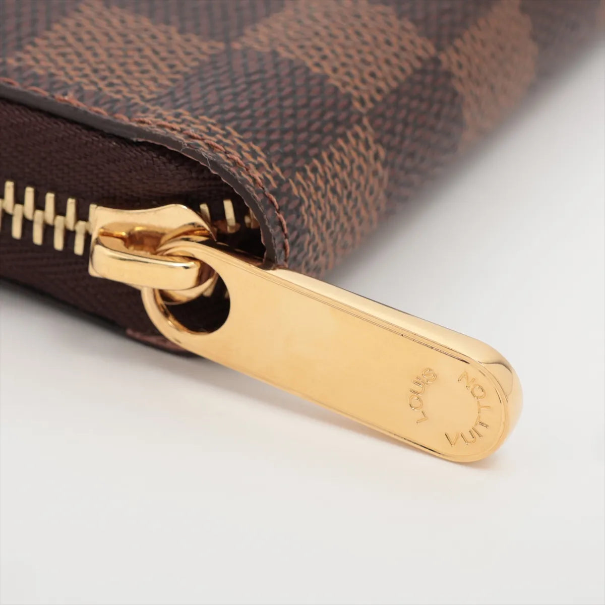 Louis Vuitton Damier Ebene Zippy Wallet Rose Ballerine