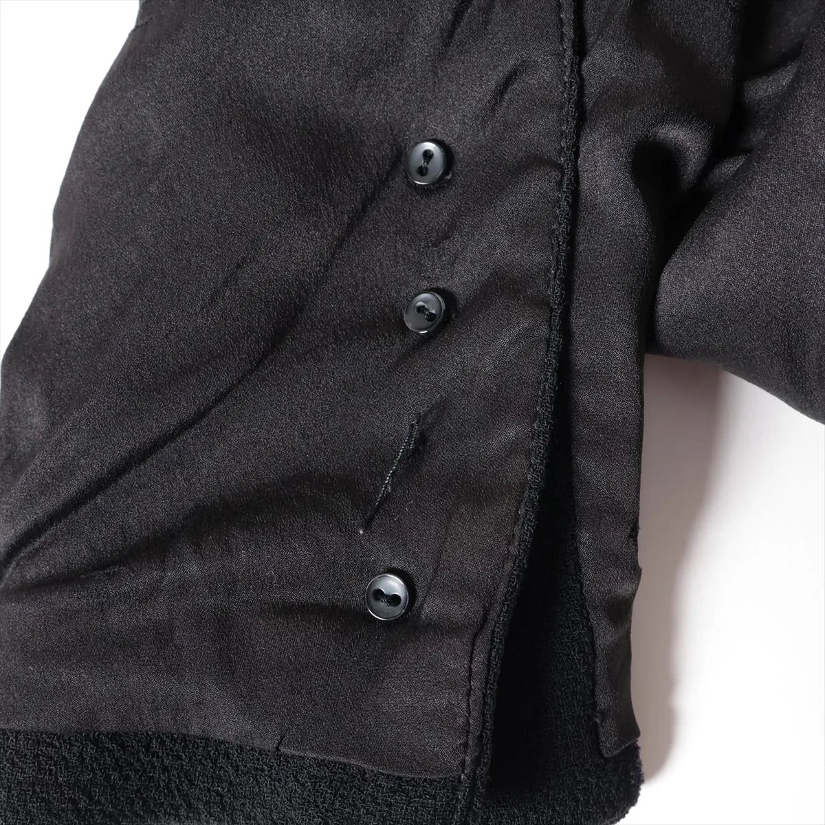Chanel CC Logo Wool Jacket Coat Black