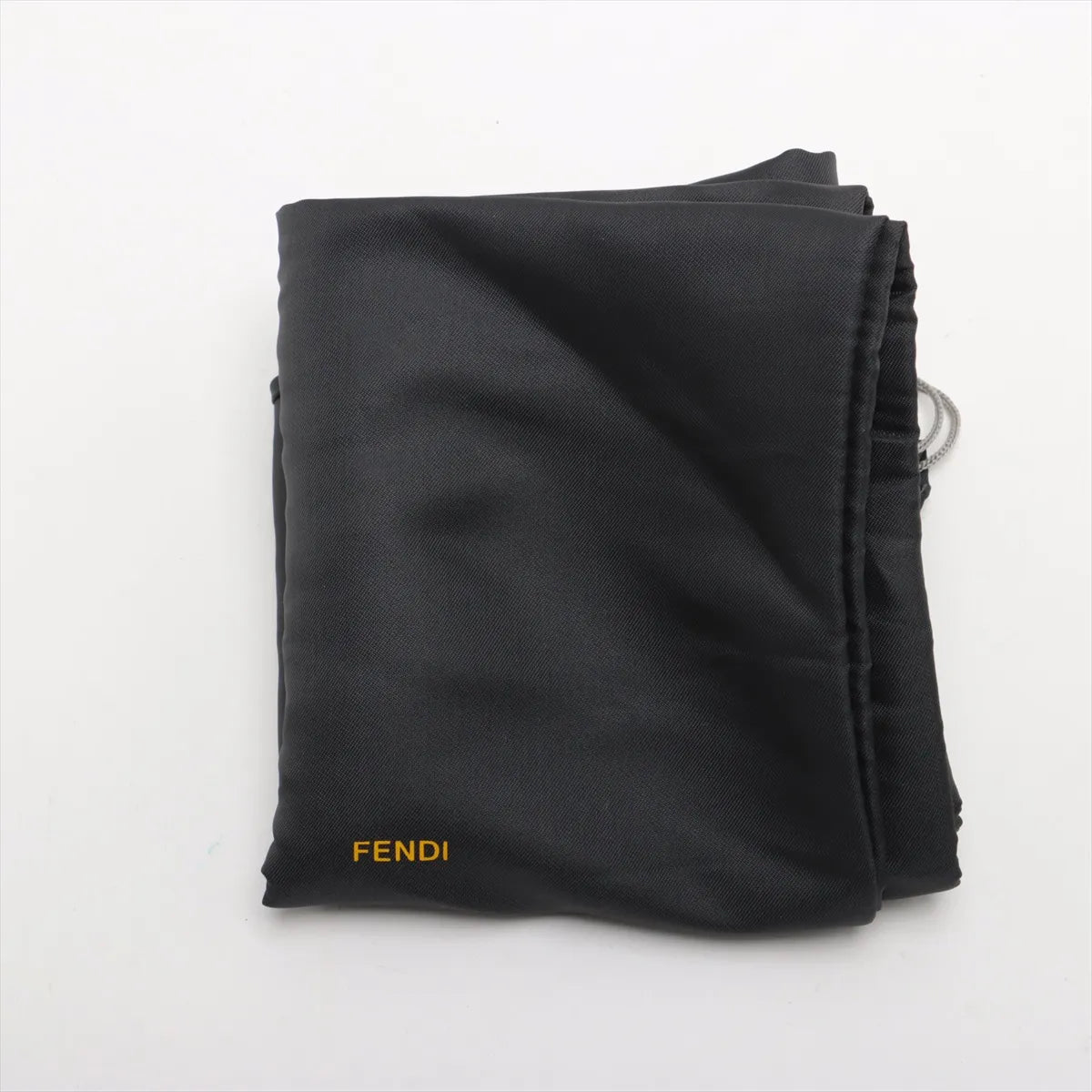Fendi Zucchino Canvas Leather Tote Bag Black x White