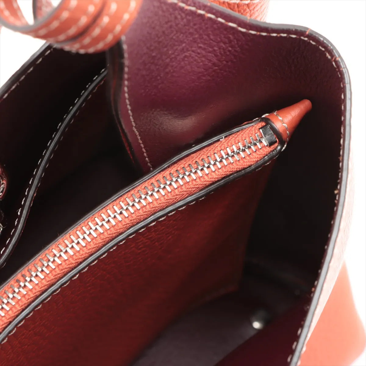 Tod's T Timeless Leather Two-Way Shoulder Bag Orange