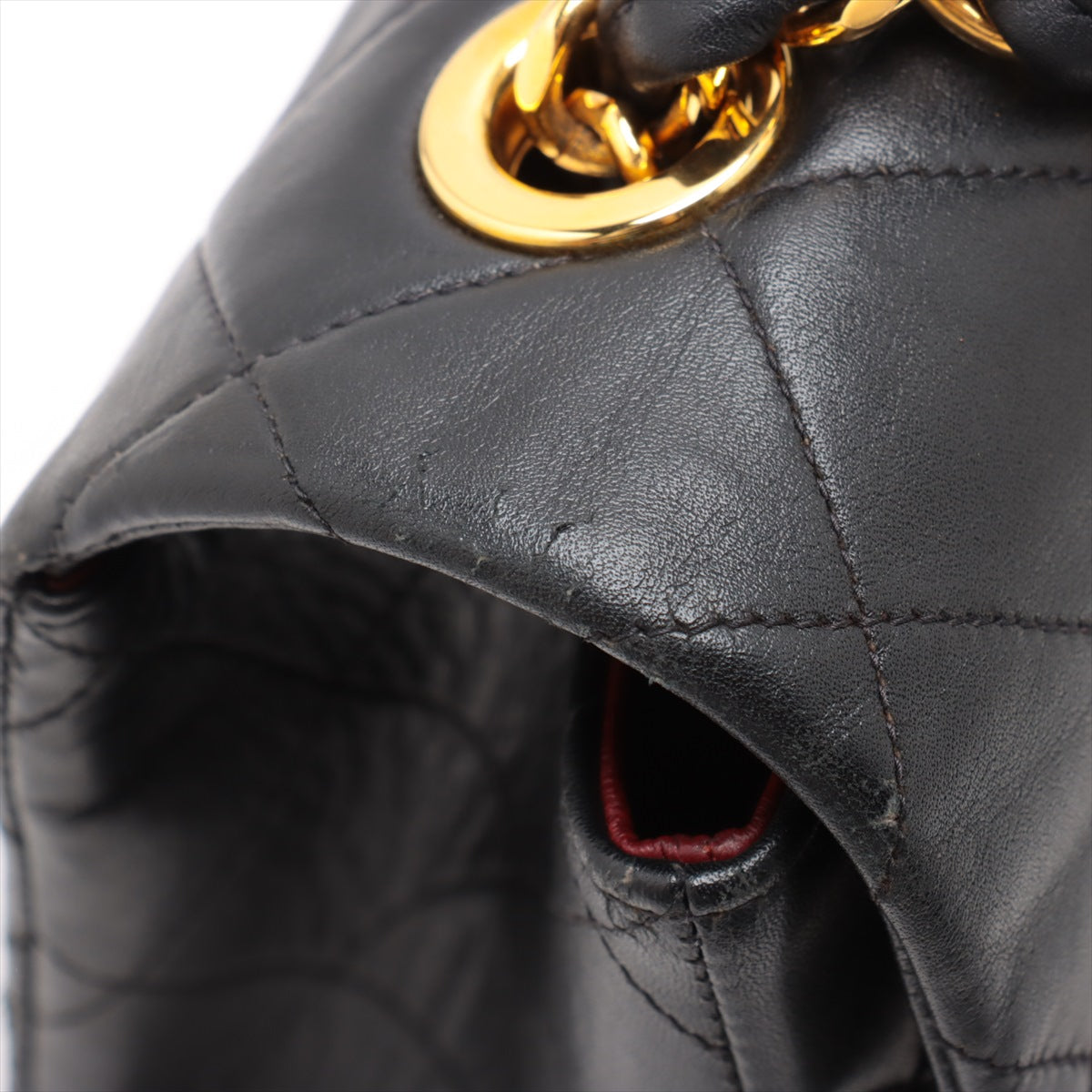 Chanel CC Logo Matelasse 34 Maxi Lambskin Single Flap Double Chain Shoulder Bag Black * PREDORDER *