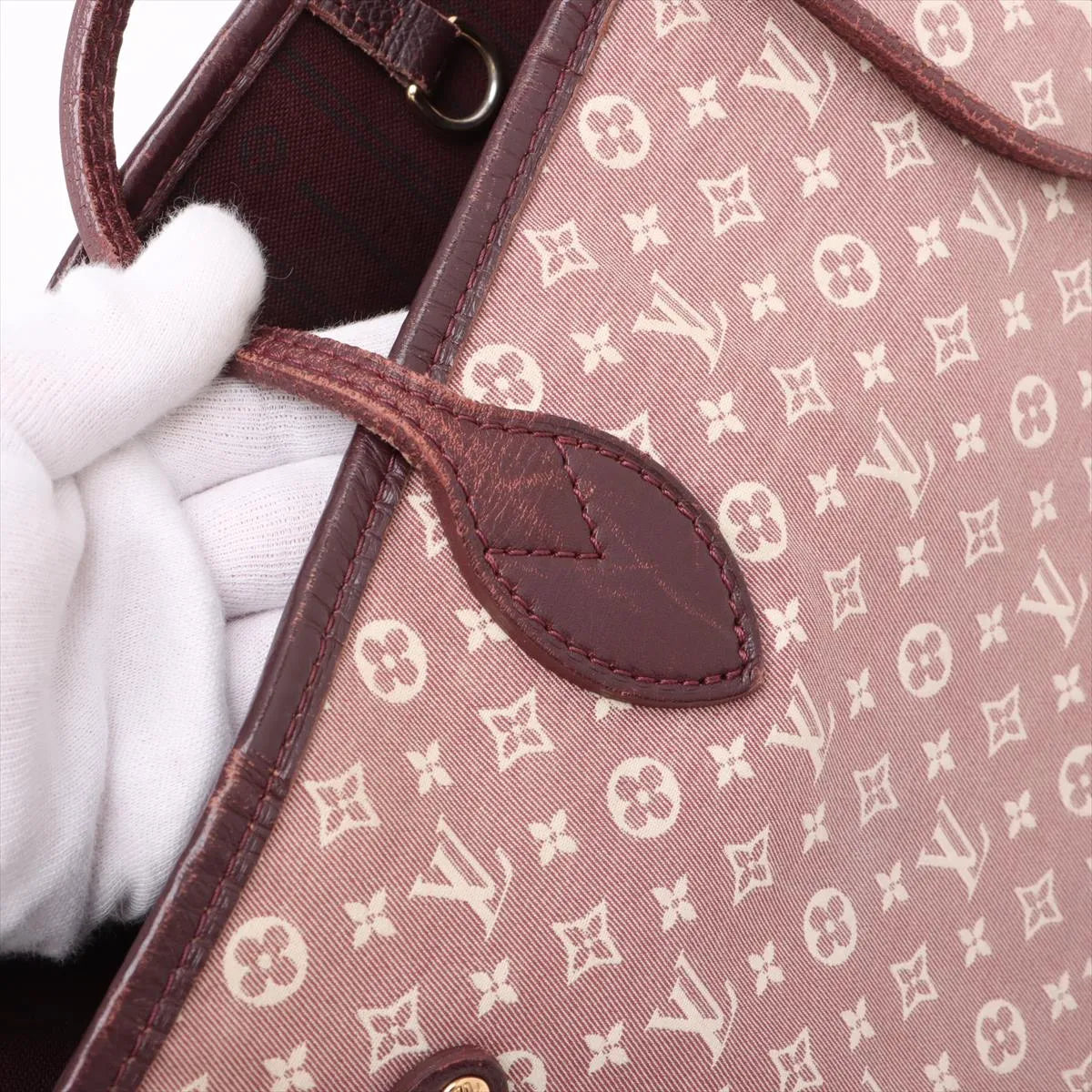 Designer Louis Vuitton Monogram Idylle Neverfull MM Bordeaux