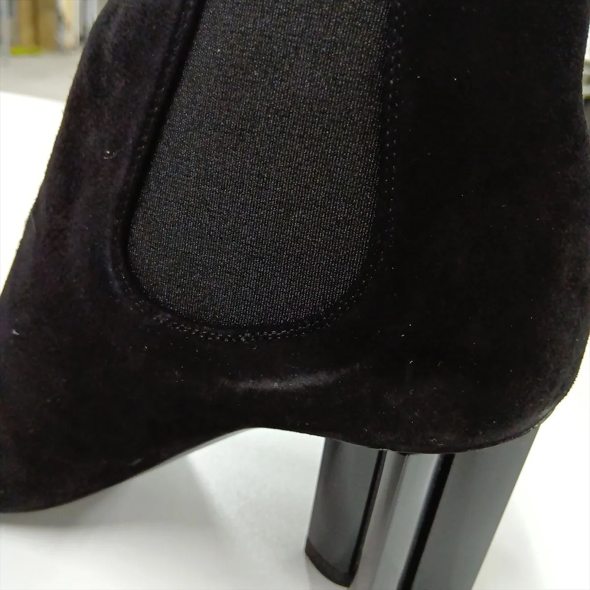 Louis Vuitton Monogram Suede Short Boots Black — product photo 14